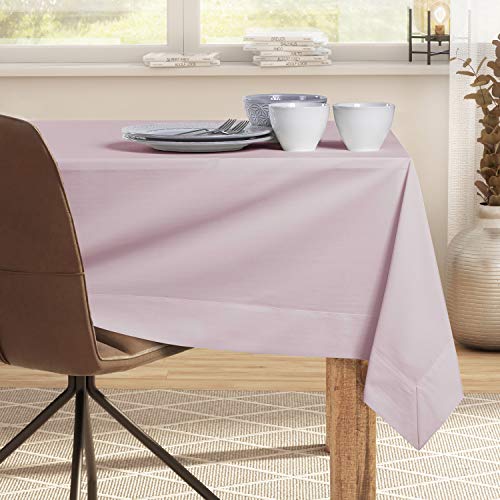 DecoKing Tischdecke 140x240 cm mit Briefecke Baumwolle Glatt Puderrosa Pure DecoKing Tischdecke 140x240 cm mit Briefecke Baumwolle Glatt Puderrosa Pure von DecoKing