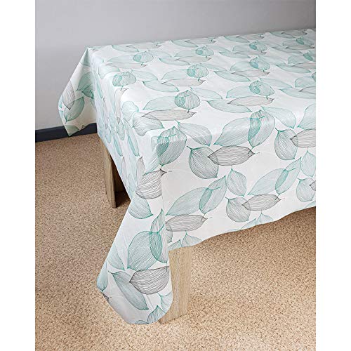 DecoMeister Wachstuch Tischdecke Tischbelag Tischabdeckung abwaschbar Tischtuch Tischfolie Tischplattenschutz Vinyl-Tischdecke Küche Esszimmer Küchentisch 140x250 cm Blaue Blätter DecoMeister Wachstuch Tischdecke Tischbelag Tischabdeckung abwaschbar Tischtuch Tischfolie Tischplattenschutz Vinyl-Tischdecke Küche Esszimmer Küchentisch 140x250 cm Blaue Blätter von DecoMeister
