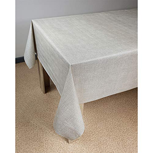 DecoMeister Wachstuch Tischdecke Tischbelag Tischabdeckung abwaschbar Tischtuch Tischfolie Tischplattenschutz Vinyl-Tischdecke Küche Esszimmer Küchentisch 140x70 cm Graue Leinen DecoMeister Wachstuch Tischdecke Tischbelag Tischabdeckung abwaschbar Tischtuch Tischfolie Tischplattenschutz Vinyl-Tischdecke Küche Esszimmer Küchentisch 140x70 cm Graue Leinen von DecoMeister