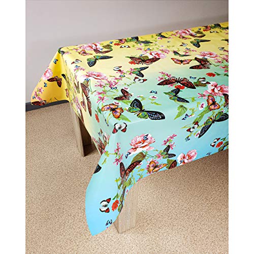 DecoMeister Wachstuch Wachstischdecke Tischdecke Wachstuchtischdecke Tischdekoration wasserabweisend Rechteck abwischbar lebensmittelecht PVC Tafeltuch 140x120 cm Aimée Schmetterlinge Bunt DecoMeister Wachstuch Wachstischdecke Tischdecke Wachstuchtischdecke Tischdekoration wasserabweisend Rechteck abwischbar lebensmittelecht PVC Tafeltuch 140x120 cm Aimée Schmetterlinge Bunt von DecoMeister