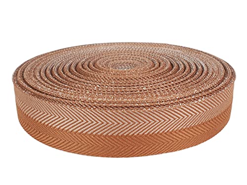 DecoMeister Teppicheinfassband Abschlussband Einfassband Klebeband zum Aufbügeln Klebe Saumband Fischgrätmuster Zweifarbig Teppich Polstermöbel Autopolsterung 40mm Breite x 2000cm Beige - Braun DecoMeister Teppicheinfassband Abschlussband Einfassband Klebeband zum Aufbügeln Klebe Saumband Fischgrätmuster Zweifarbig Teppich Polstermöbel Autopolsterung 40mm Breite x 2000cm Beige - Braun von DecoMeister