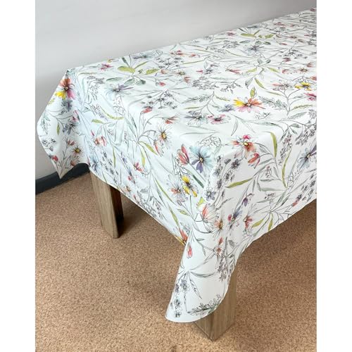 Wachstuchtischdecke 140x350 cm | Wachstischdecke mit wasserabweisender und lebensmittelecht PVC-Beschichtung | Outdoor-Tischdecken für Garten und Küche | Tischdecke wetterfest | Wildblumen Wachstuchtischdecke 140x350 cm | Wachstischdecke mit wasserabweisender und lebensmittelecht PVC-Beschichtung | Outdoor-Tischdecken für Garten und Küche | Tischdecke wetterfest | Wildblumen von DecoMeister