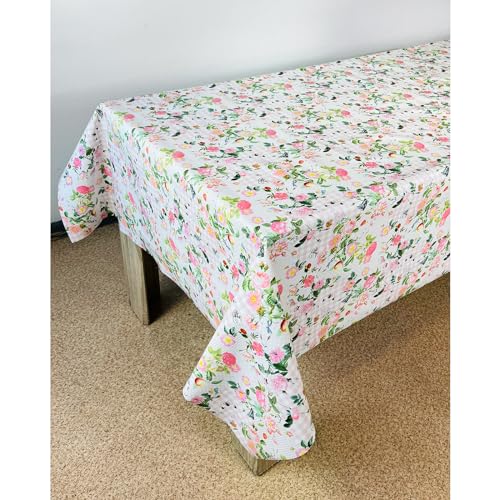 Wachstuchtischdecke 140x400 cm | Wachstischdecke mit wasserabweisender PVC-Beschichtung | Outdoor-Tischdecken für Garten und Küche | Tischdecke wetterfest und fleckabweisend | Blumenkaro Wachstuchtischdecke 140x400 cm | Wachstischdecke mit wasserabweisender PVC-Beschichtung | Outdoor-Tischdecken für Garten und Küche | Tischdecke wetterfest und fleckabweisend | Blumenkaro von DecoMeister