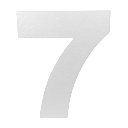 DecoPorex Nummer 7 von 40 cm hoch, 5 cm dick, aus expandiertem Polystyrol zur Dekoration von Veranstaltungen, Feiern, Jubiläen und Geburtstagen von DecoPorex