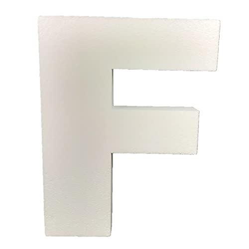 Decoporex Buchstabe F 40 cm hoch, 5 cm dick - Hochzeitsbuchstabe aus Polystyrol, Kork für Hochzeiten, Feiern Decoporex Buchstabe F 40 cm hoch, 5 cm dick - Hochzeitsbuchstabe aus Polystyrol, Kork für Hochzeiten, Feiern von DecoPorex