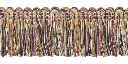 DecoPro Imperial II Bürste mit Fransen, 4,5 m, Rose, Olivgrün, Olivgrün, 3,8 cm, Imperial II, Fransen-Stil, Nr. 0150IB Farbe: Olivrose, 1010 (4,5 m) von DecoPro