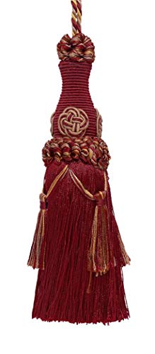 Dekorative Schlüsselquaste, 15 cm, Burgunderrot, Taupe/Barock-Kollektion, Stil # BKT, Farbe: CRANBERRY HARVEST – 8612 Dekorative Schlüsselquaste, 15 cm, Burgunderrot, Taupe/Barock-Kollektion, Stil # BKT, Farbe: CRANBERRY HARVEST – 8612 von DecoPro