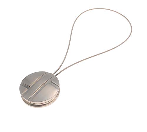 DécoProfi Raffhalter/Schalhalter für Gardinen, rund, mit Magnetverschluß, Edelstahloptik DécoProfi Raffhalter/Schalhalter für Gardinen, rund, mit Magnetverschluß, Edelstahloptik von DécoProfi