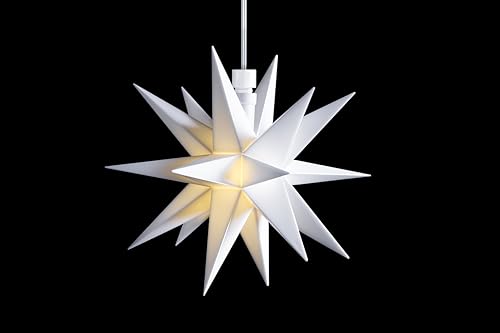 DecoTrend GmbH Sterntaler Dekostern | Weihnachtsstern | Kunststoff | Mini-Stern | 18-Zacker | Weiß | 12cm | Innen | LED | Batterie | mit Fernbedienung & Timer DecoTrend GmbH Sterntaler Dekostern | Weihnachtsstern | Kunststoff | Mini-Stern | 18-Zacker | Weiß | 12cm | Innen | LED | Batterie | mit Fernbedienung & Timer von DecoTrend GmbH