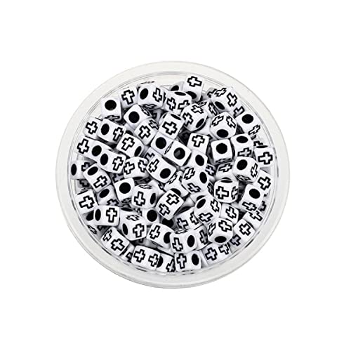 Decoendiy 600 Stück 6 mm weiße Alphabet-Acrylperlen – große würfelförmige Buchstabenperlen A-Z für DIY-Schmuckherstellung, Armbänder, Halsketten und Schlüsselanhänger Decoendiy 600 Stück 6 mm weiße Alphabet-Acrylperlen – große würfelförmige Buchstabenperlen A-Z für DIY-Schmuckherstellung, Armbänder, Halsketten und Schlüsselanhänger von Decoendiy