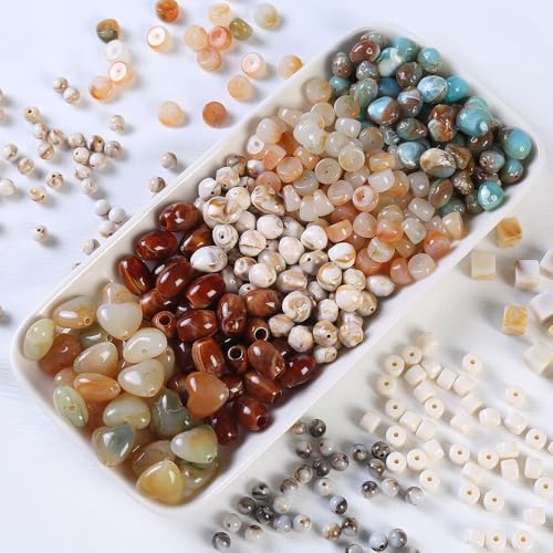 Decoendiy 90 Stück unregelmäßige Acrylperlen für die Schmuckherstellung, Schattierung, Lampwork, Bastelperlen für Armbänder, Ohrringe und Halsketten, Bastelzubehör für Damen Decoendiy 90 Stück unregelmäßige Acrylperlen für die Schmuckherstellung, Schattierung, Lampwork, Bastelperlen für Armbänder, Ohrringe und Halsketten, Bastelzubehör für Damen von Decoendiy