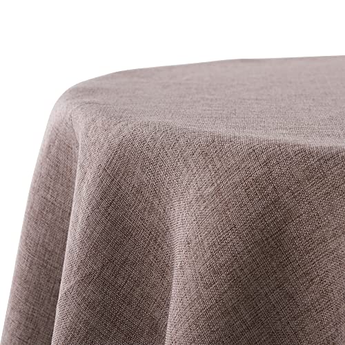 Decomira Tischdecke wasserabweisend Leinen-Optik - Fleckschutz, abwaschbar - Garten-Tischdecke Outdoor, Tischtuch Esstisch - Braun Taupe - 140 cm Rund Decomira Tischdecke wasserabweisend Leinen-Optik - Fleckschutz, abwaschbar - Garten-Tischdecke Outdoor, Tischtuch Esstisch - Braun Taupe - 140 cm Rund von Decomira