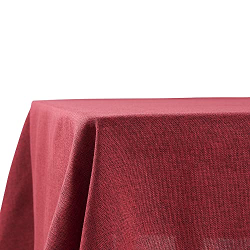 Decomira Tischdecke wasserabweisend Leinen-Optik - Fleckschutz, abwaschbar - Garten-Tischdecke Outdoor, Tischtuch Esstisch - Rot - 110x110 cm Decomira Tischdecke wasserabweisend Leinen-Optik - Fleckschutz, abwaschbar - Garten-Tischdecke Outdoor, Tischtuch Esstisch - Rot - 110x110 cm von Decomira