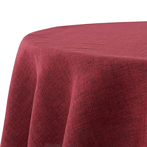 Decomira Tischdecke wasserabweisend Leinen-Optik - Fleckschutz, abwaschbar - Garten-Tischdecke Outdoor, Tischtuch Esstisch - Rot - 140 cm Rund Decomira Tischdecke wasserabweisend Leinen-Optik - Fleckschutz, abwaschbar - Garten-Tischdecke Outdoor, Tischtuch Esstisch - Rot - 140 cm Rund von Decomira