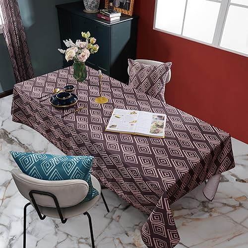 Deconovo Abwaschbare Tischdecke Lotuseffekt Tischwäsche Wasserabweisend Tischtuch Gem-Designermuster Tafeldecke Wasserdicht Umweltfreundlich, 140x240 cm, Dunkelviolett, 1 Stück Deconovo Abwaschbare Tischdecke Lotuseffekt Tischwäsche Wasserabweisend Tischtuch Gem-Designermuster Tafeldecke Wasserdicht Umweltfreundlich, 140x240 cm, Dunkelviolett, 1 Stück von Deconovo