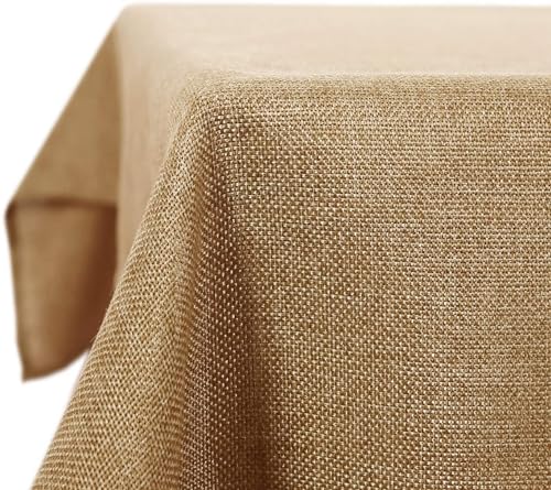 Deconovo Leinenoptik Tischdecke Wasserabweisend Tischdecken Lotuseffekt Tischtuch 150x200 cm Ockerbraun Deconovo Leinenoptik Tischdecke Wasserabweisend Tischdecken Lotuseffekt Tischtuch 150x200 cm Ockerbraun von Deconovo