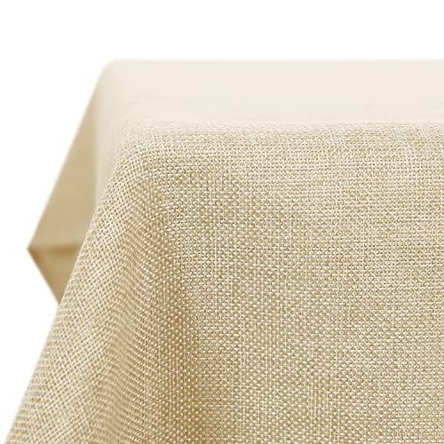 Deconovo Tischdecke Leinenoptik Lotuseffekt Tischwäsche Wasserabweisend Tischtuch 132x178 cm Creme Deconovo Tischdecke Leinenoptik Lotuseffekt Tischwäsche Wasserabweisend Tischtuch 132x178 cm Creme von Deconovo