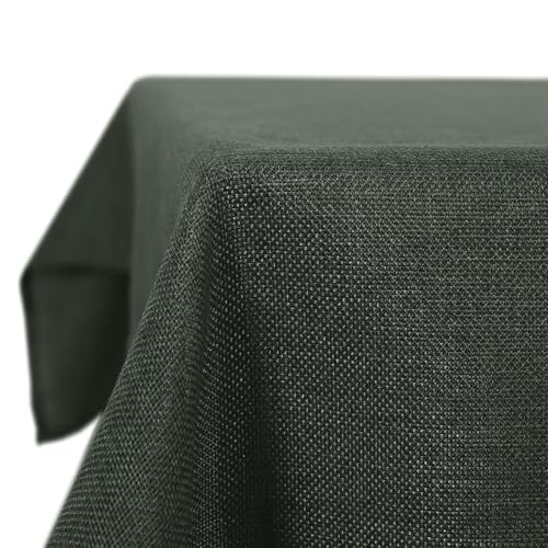 Deconovo Tischdecke Leinenoptik Lotuseffekt Wasserabweisend Tischtuch waschbar rechteckig Tischdecken 150x240 cm Graugrün Deconovo Tischdecke Leinenoptik Lotuseffekt Wasserabweisend Tischtuch waschbar rechteckig Tischdecken 150x240 cm Graugrün von Deconovo