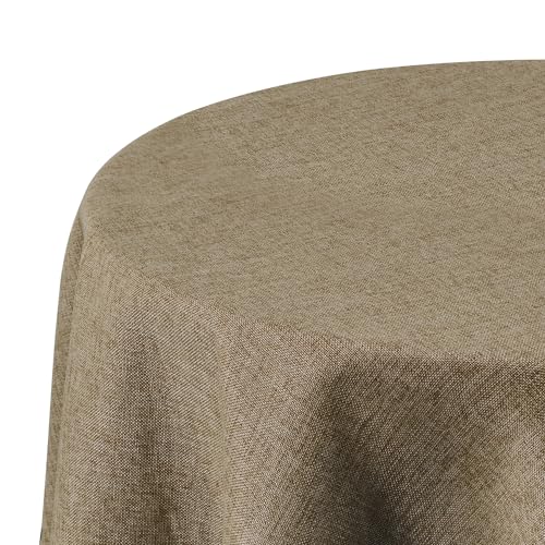 Deconovo Tischwäsche Leinenoptik Tischdecke Abwaschbar Tischdecken Lotuseffekt Tischtücher Wasserabweisend für Esszimmer Küche Wohnzimmer, Rund, 140cm, Taupe, 1 Stück Deconovo Tischwäsche Leinenoptik Tischdecke Abwaschbar Tischdecken Lotuseffekt Tischtücher Wasserabweisend für Esszimmer Küche Wohnzimmer, Rund, 140cm, Taupe, 1 Stück von Deconovo