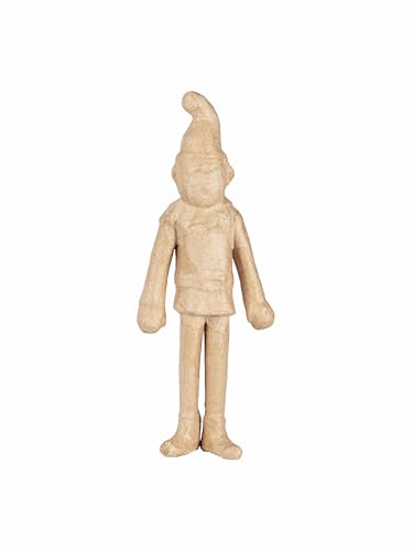 Décopatch 234C - Wichtel aus Pappmachee, 4x10x25 cm, ideal für Weihnachtsdeko, Kartonbraun, 1 Pack Décopatch 234C - Wichtel aus Pappmachee, 4x10x25 cm, ideal für Weihnachtsdeko, Kartonbraun, 1 Pack von Decopatch