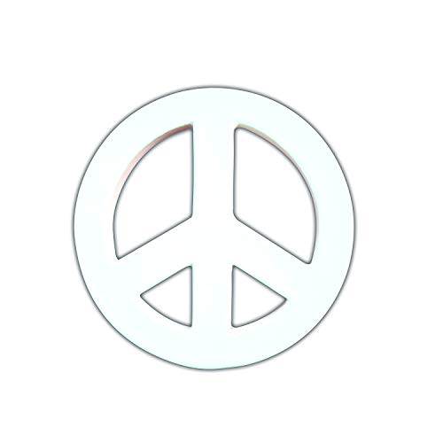 Décopatch AC312O Träger (aus Pappmaché (Symbol Peace and Love, zum Verzieren und Personalisieren, ideal für Ihre Hausdeko, 12 cm) 1 Stück kartonbraun von Decopatch