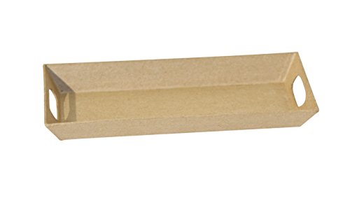 Décopatch AC325Opack - Packung 5 Träger aus Pappmaché, rechteckige Tablette, 11x26x3 cm, Kartonbraun, 1 Pack von décopatch
