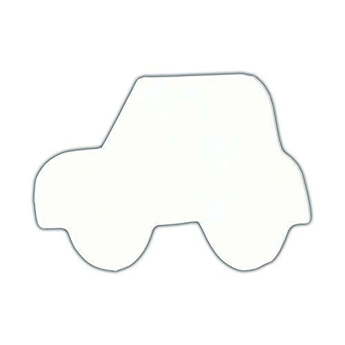 Décopatch AC438O Auto Silhouette S aus Pappmaché, 1,5 x 12 x 9 cm, zum Verzieren, perfekt für Ihre Wohndeko, weiß von Décopatch