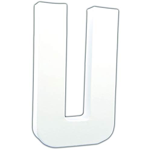 Décopatch AC720Cpack - Packung 3 Träger aus Pappmaché, Buchstabe U, 3x13x20,5 cm, Weiß, 1 Pack Décopatch AC720Cpack - Packung 3 Träger aus Pappmaché, Buchstabe U, 3x13x20,5 cm, Weiß, 1 Pack von décopatch