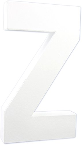 Décopatch AC725C Buchstabe "Z" aus Pappmaché, 3 x 12 x 20,5 cm, zum Verzieren, perfekt für Ihre Wohndeko, weiß Décopatch AC725C Buchstabe "Z" aus Pappmaché, 3 x 12 x 20,5 cm, zum Verzieren, perfekt für Ihre Wohndeko, weiß von Decopatch