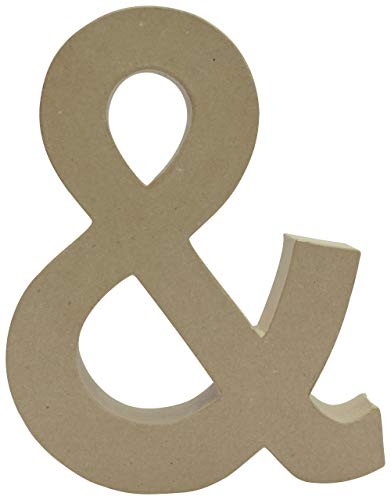 Décopatch AC812C - Symbol aus Pappmachße, &-Zeichen, 5x23x30cm, ideal für Hochzeiten, 1 Stück von Decopatch