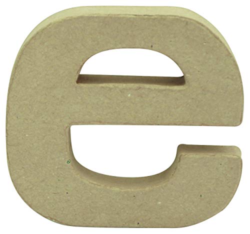 Décopatch AC817C - Kleiner Buchstabe aus Pappmaché, e 1,5x9x8,5cm, perfekte Deko für das Zuhause, 1 Stück von Décopatch