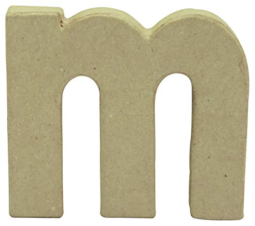 Décopatch AC825C - Kleiner Buchstabe aus Pappmaché, m 1,5x9,5x8,5cm, perfekte Deko für das Zuhause, 1 Stück Décopatch AC825C - Kleiner Buchstabe aus Pappmaché, m 1,5x9,5x8,5cm, perfekte Deko für das Zuhause, 1 Stück von Decopatch