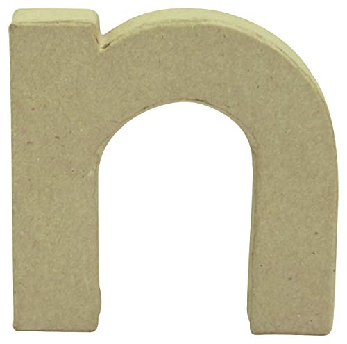 Décopatch AC826C - Kleiner Buchstabe aus Pappmaché, n 1,5x8,5x8,5cm, perfekte Deko für das Zuhause, 1 Stück von Décopatch