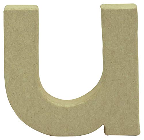 Décopatch AC833C - Kleiner Buchstabe aus Pappmaché, u 1,5x8,5x8,5cm, perfekte Deko für das Zuhause, 1 Stück Décopatch AC833C - Kleiner Buchstabe aus Pappmaché, u 1,5x8,5x8,5cm, perfekte Deko für das Zuhause, 1 Stück von Décopatch