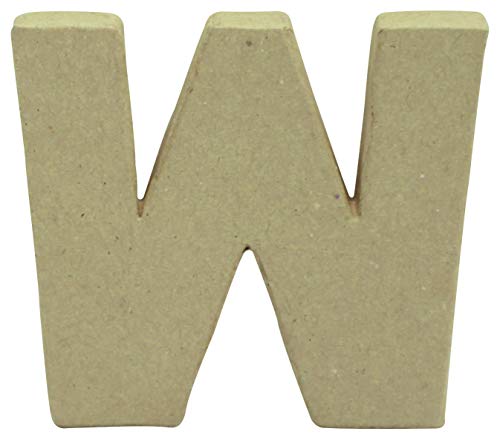 Décopatch AC835C - Kleiner Buchstabe aus Pappmaché, w 1,5x10x8,5cm, perfekte Deko für das Zuhause, 1 Stück von Décopatch
