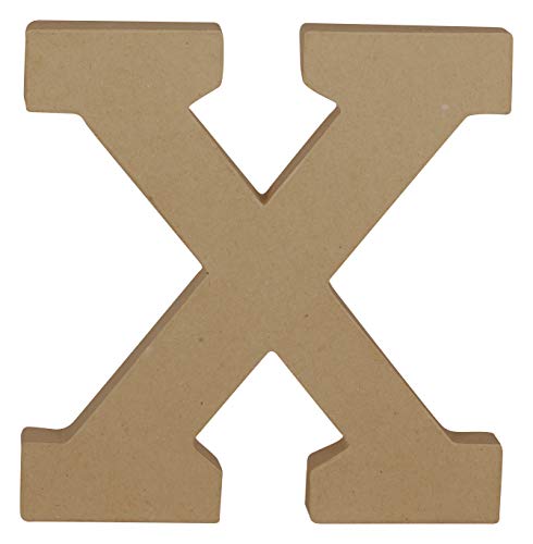 Décopatch AC875C - Buchstabe aus Pappmaché, X , 20cm, 1 Stück von Décopatch