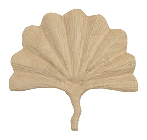 Décopatch AC894C - Gingkoblatt aus Pappmaché, 32x1,5x31cm, für Wohndeko, einfach zum Verzieren, Kartonbraun, 1 Stück Décopatch AC894C - Gingkoblatt aus Pappmaché, 32x1,5x31cm, für Wohndeko, einfach zum Verzieren, Kartonbraun, 1 Stück von Decopatch