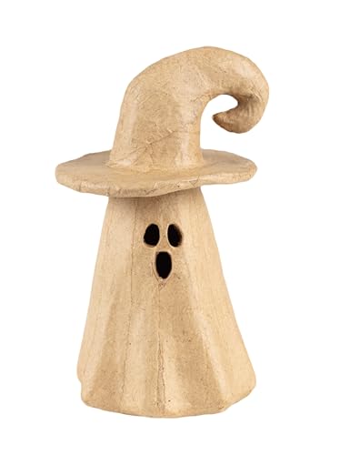 Décopatch AC915C - Un Petit bougeoir Fantome chapeau en papier mâché - Décoration Halloween à personnaliser enfants, DIY - Dimensions 15 x 9 cm Décopatch AC915C - Un Petit bougeoir Fantome chapeau en papier mâché - Décoration Halloween à personnaliser enfants, DIY - Dimensions 15 x 9 cm von décopatch