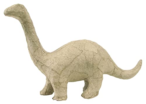 Décopatch AP101O Träger XS aus Pappmaché, mini Brontosaurus, 17 x 5 x 10 cm, zum Verzieren von Decopatch