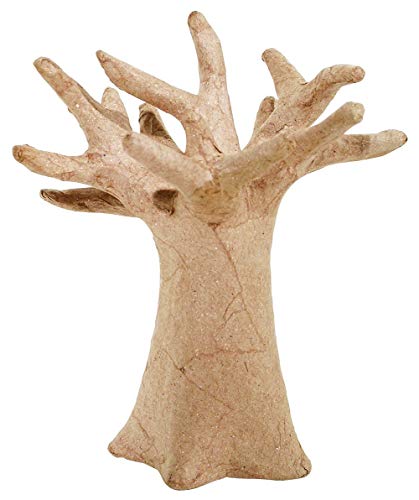 Décopatch AP115O Träger XS aus Pappmaché, mini Baobab Baum, 13,5 x 13,5 x 10 cm, zum Verzieren von Decopatch