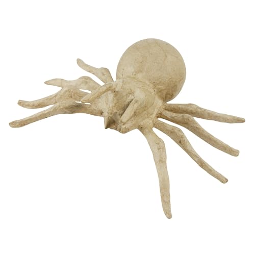 Décopatch AP136Opack - Packung 5 Träger zum Verzieren, aus Pappmaché, Spinne, 19x12x5 cm, Kraftbraun, 1 Pack von décopatch