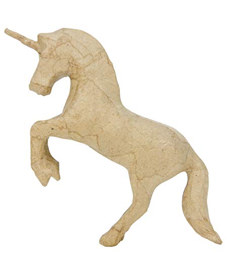 Décopatch AP143O Träger XS aus Pappmaché, mini Einhorn, 14 x 4 x 12 cm, zum Verzieren von Decopatch