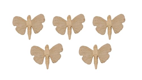 Décopatch AP144Opack - Packung 5 Träger zum Verzieren, aus Pappmaché, Schmetterling, 14x9x2 cm, Kraftbraun, 1 Pack Décopatch AP144Opack - Packung 5 Träger zum Verzieren, aus Pappmaché, Schmetterling, 14x9x2 cm, Kraftbraun, 1 Pack von décopatch