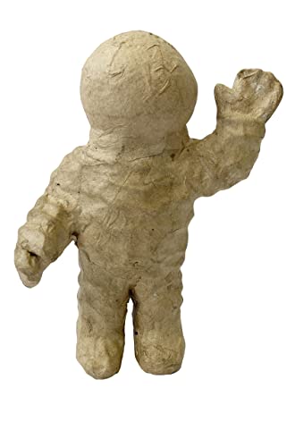 Décopatch AP197C - Astronaut aus Pappmaché, 11 cm, für Kinder geeignet, einfach zum Verzieren, Kartonbraun, 1 Stück von Decopatch