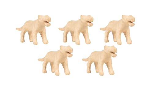 Décopatch AP207C - Set mit 5 Tierfiguren aus Pappmaché, zum Verzieren, 16x4x8cm, DIY Aktivität, Kartonbraun, Panther, 1 Set Décopatch AP207C - Set mit 5 Tierfiguren aus Pappmaché, zum Verzieren, 16x4x8cm, DIY Aktivität, Kartonbraun, Panther, 1 Set von Decopatch
