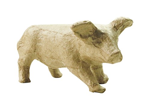 Décopatch AP614O Träger XS aus Pappmaché, mini Schwein, 10,5 x 7 x 5,5 cm, zum Verzieren Décopatch AP614O Träger XS aus Pappmaché, mini Schwein, 10,5 x 7 x 5,5 cm, zum Verzieren von Decopatch
