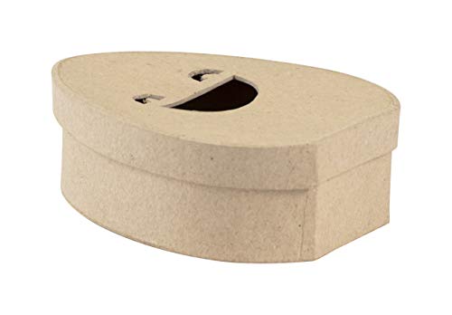 Decopatch BT067C - Box aus Pappmache 4x10x12 cm, S, ideal zu Ostern, 1 Stück, Lächeln /Eier von Decopatch