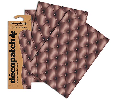 Décopatch C610O - Blisterpackung mit 3 gleichen Bögen, No. 610, 30x40cm, 1 Pack von Decopatch