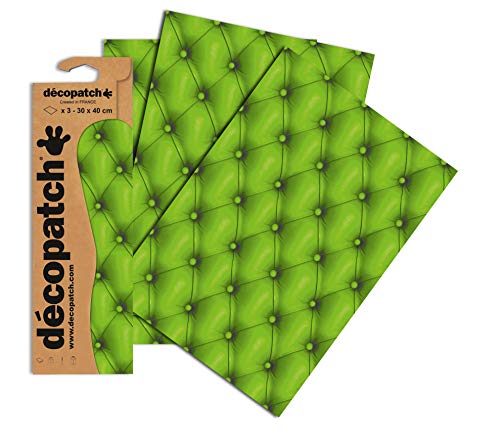 Décopatch C618O - Blisterpackung mit 3 gleichen Bögen, No. 618, 30x40cm, 1 Pack von décopatch