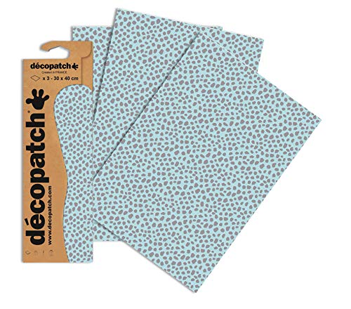 Décopatch C663O - Blisterpackung mit 3 gleichen Bögen, No. 663, 30x40cm, 1 Pack von Décopatch